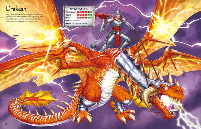 Prima pagina a cartii Build Your Own Dragons and Fantasy Warriors Sticker Book