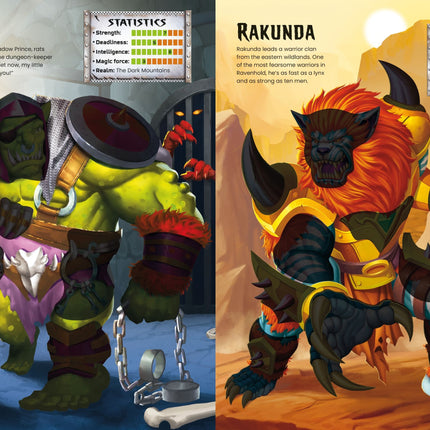 A doua pagina a cartii Build Your Own Monsters and Mythical Beasts Sticker Book