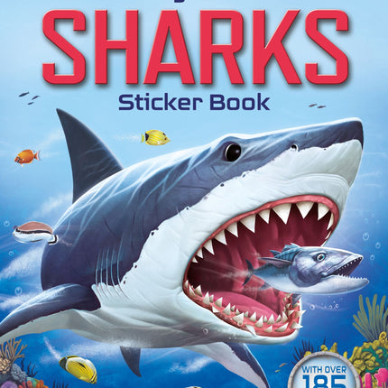 Coperta cartii Build Your Own Sharks Stickers Book Usborne