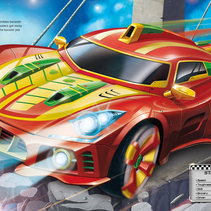 Prima pagina a cartii Build Your Own Supercars Sticker Book