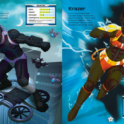 A patra pagina a cartii Build Your Own Superheroes Sticker Book