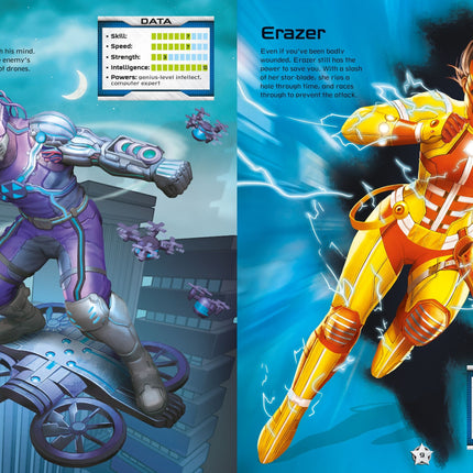 A treia pagina a cartii Build Your Own Superheroes Sticker Book