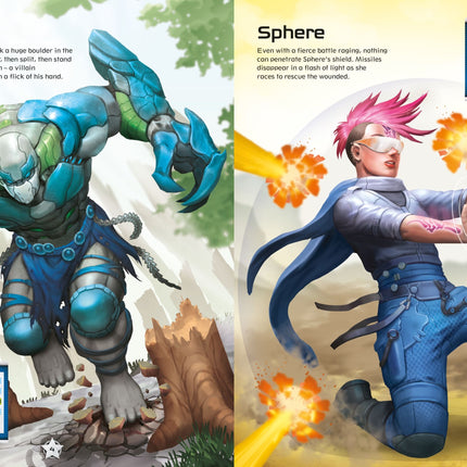 Prima pagina a cartii Build Your Own Superheroes Sticker Book