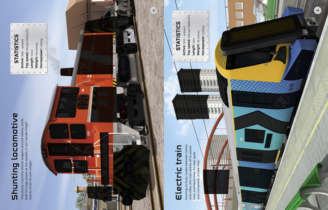 Prima pagina a cartii Build Your Own Trains Sticker Book