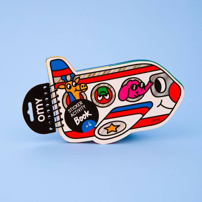 caiet de activitati si stickere OMY plane - miniLama