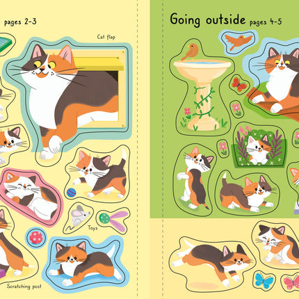 A patra pagina a cartii Little First Stickers Cats and Kittens
