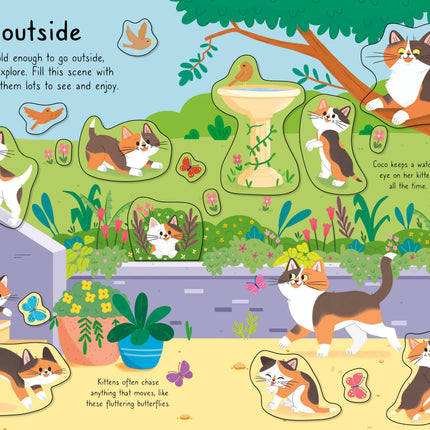 Prima pagina a cartii Little First Stickers Cats and Kittens