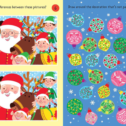 A treia pagina a cartii Christmas Puzzle Pad