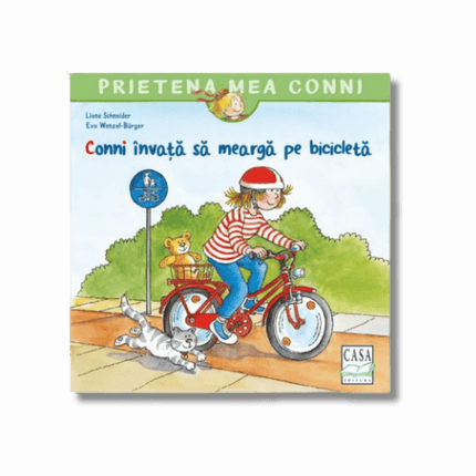 Coperta cartii Conni învață să meargă pe bicicletă