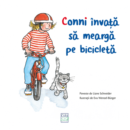 Prima pagina a cartii Conni învață să meargă pe bicicletă