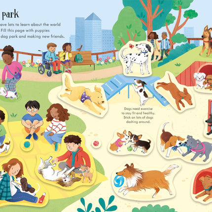 A patra pagina a cartii Dogs and Puppies