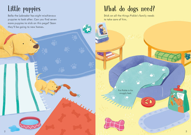 Prima pagina a cartii Dogs and Puppies