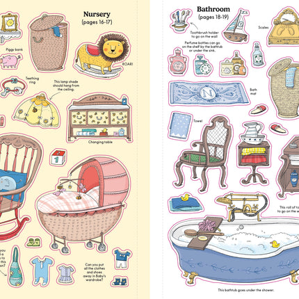 Prima pagina a cartii Doll's House Sticker Book 