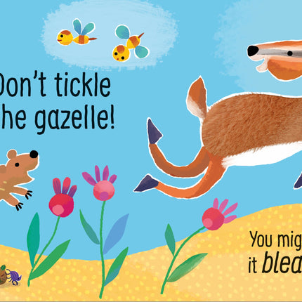 A doua pagina a cartii Don't Tickle the Rhino