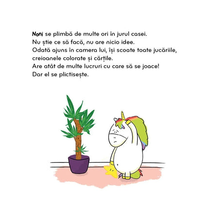 A treia pagina a cartii Emoțiile lui Noni - Sunt plictisit - Poveste în limba română