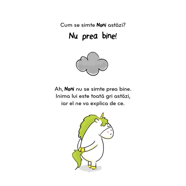 Prima pagina a cartii Emoțiile lui Noni - Sunt plictisit - Poveste în limba română