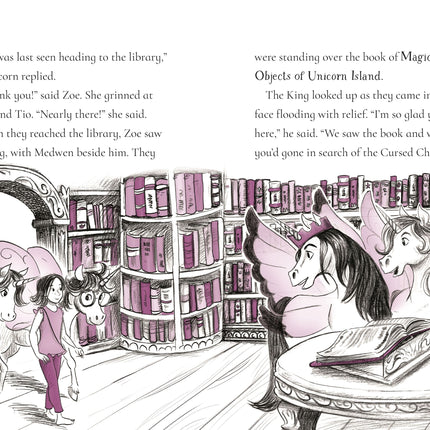 A patra pagina a cartii Fairy Unicorns The Treasure Quest 