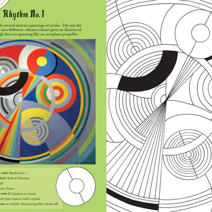 A treia pagina cartii Famous Art to Colour