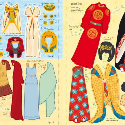 A treia pagina a cartii Fashion Long Ago