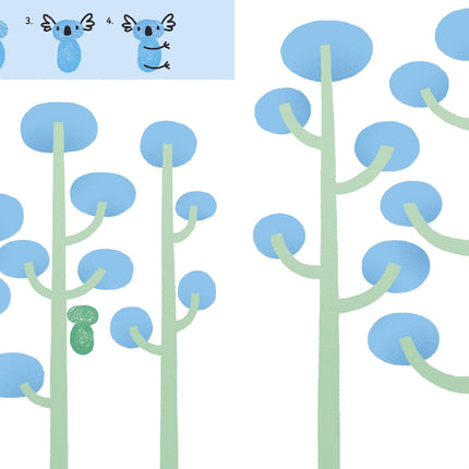 A doua pagina a cartii Fingerprint Activities Animals