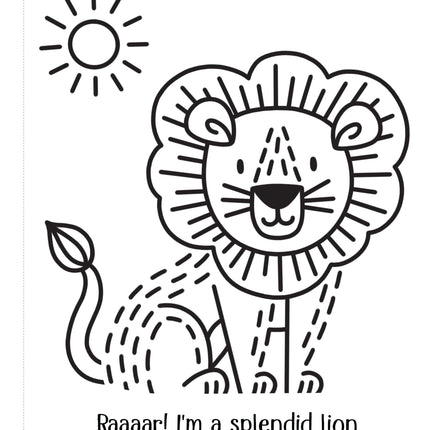 A doua pagina a cartii First Magic Painting Zoo