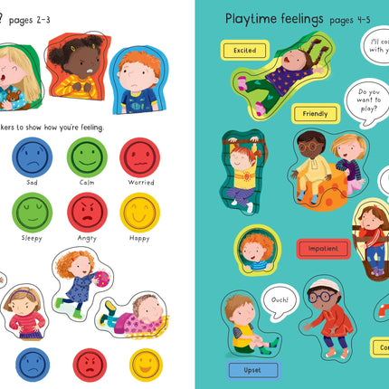 A treia pagina a cartii First Sticker Book Feelings