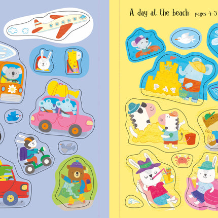 A patra pagina a cartii First Sticker Book Holiday