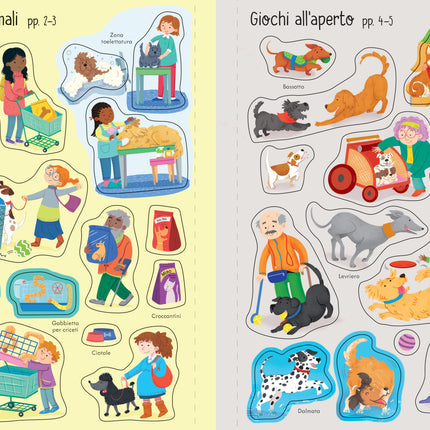 A cincea pagina a cartii First Sticker Book Pets