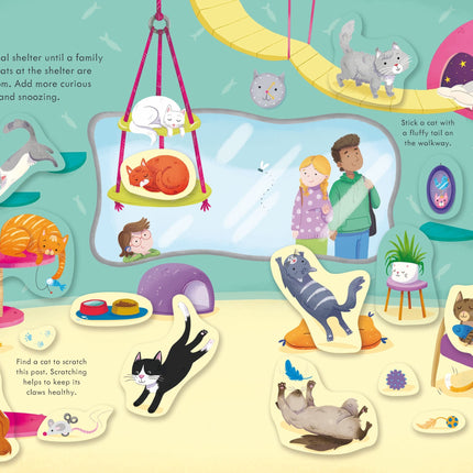 A treia pagina a cartii First Sticker Book Pets