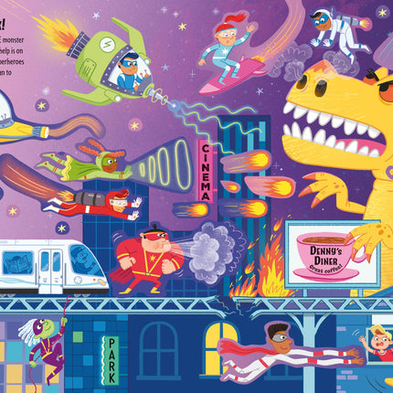 A doua pagina a cartii First Sticker Book Superheroes