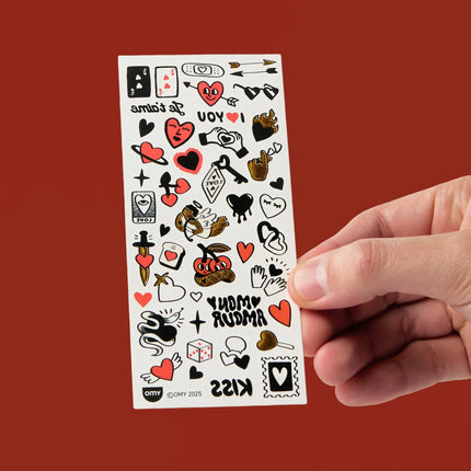 folie cu tatuaje temporare OMY Crazy In Love - miniLama