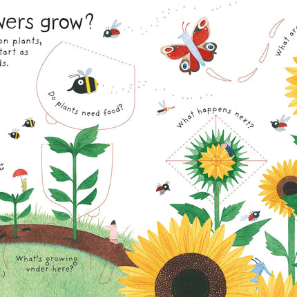 Prima pagina a cartii How do flowers grow?