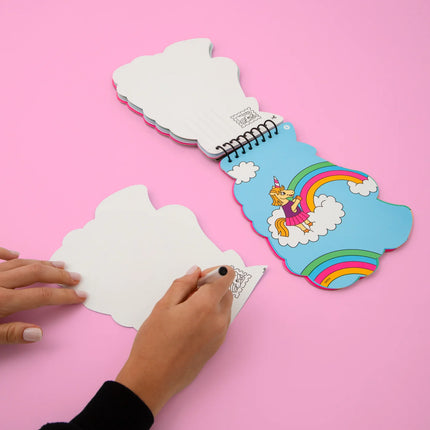 pagina de interior 2 caiet de activitati cu stickere OMY Lily Unicorn - miniLama