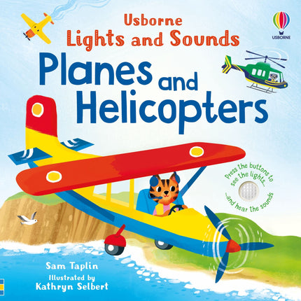 Coperta cartii Lights and Sounds Planes and Helicopters Usborne