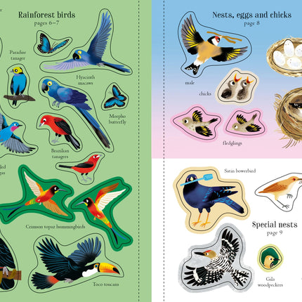 A cincea pagina a cartii Little First Stickers Birds