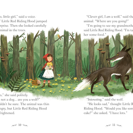 A treia pagina a cartii Little Red Riding Hood
