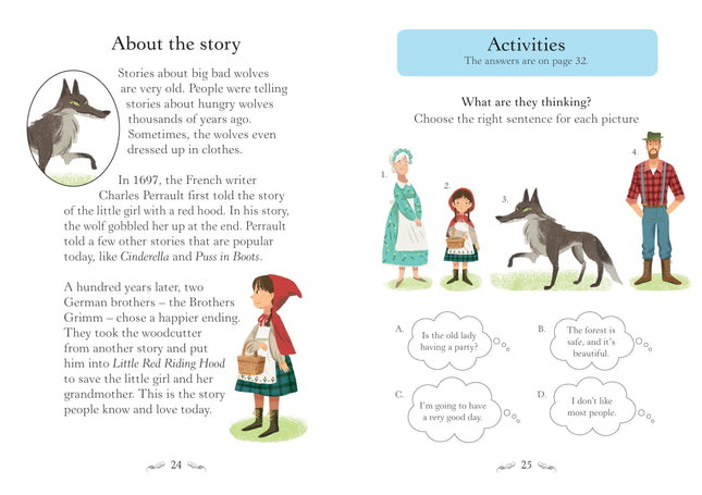 Prima pagina a cartii Little Red Riding Hood