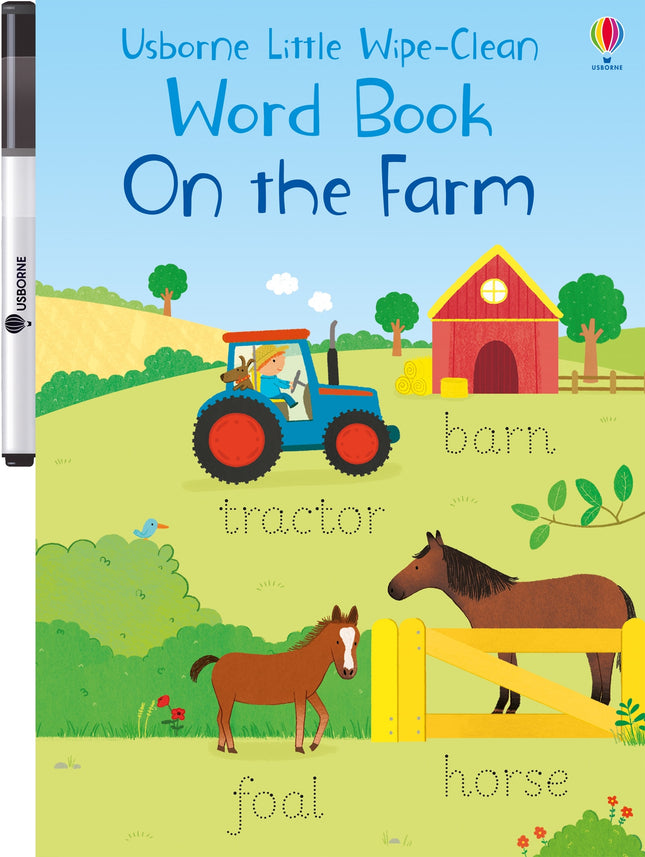 Coperta cartii Little Wipe-Clean Word Book On the Farm