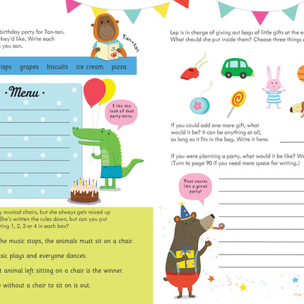 Activități educative structurate în Usborne English and Maths Giant Workbook 6–7