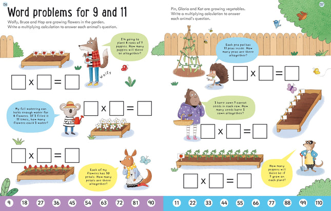 Usborne English and Maths Giant Workbook 7–8 copertă carte educativă