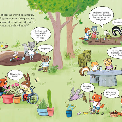 A doua pagina a cartii Miss Molly's School of Kindness