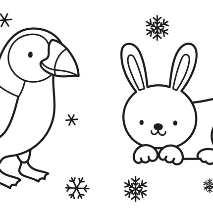 A treia pagina a cartii My Big Happy Christmas Colouring Book