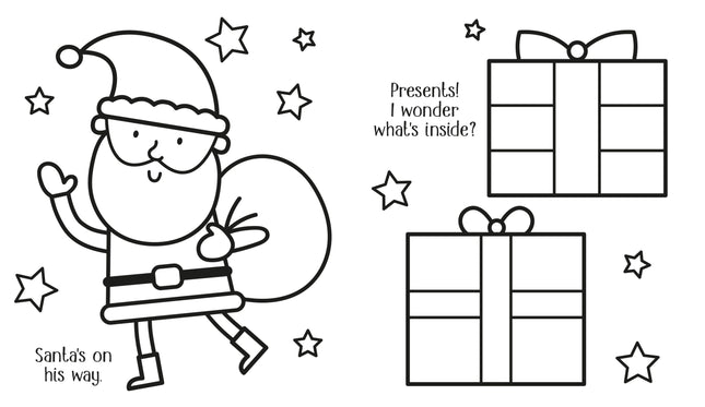 Prima pagina a cartii My Big Happy Christmas Colouring Book