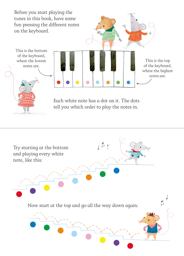 Prima pagina a cartii My first keyboard book