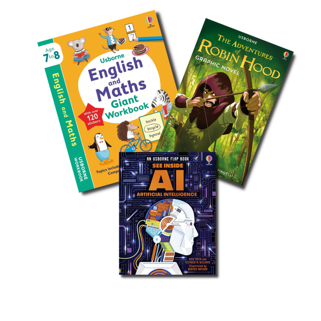 Pachet cadou carti Usborne 7 ani + (3 cărți)