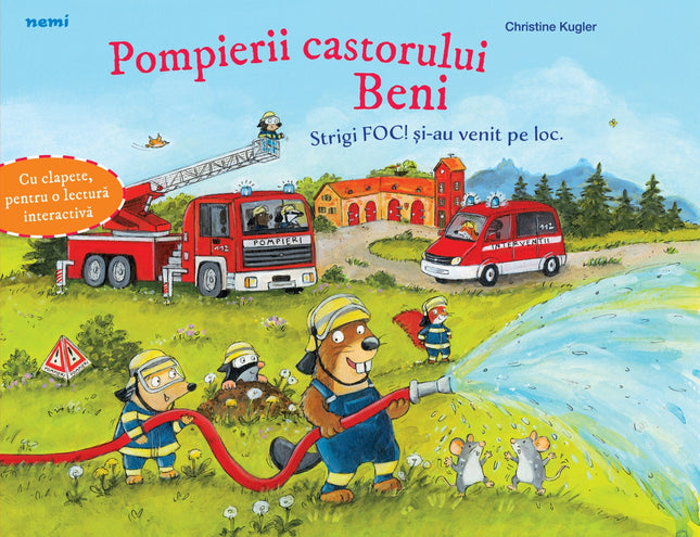 Coperta cartii Pompierii castorului Beni - Carte cu clapete