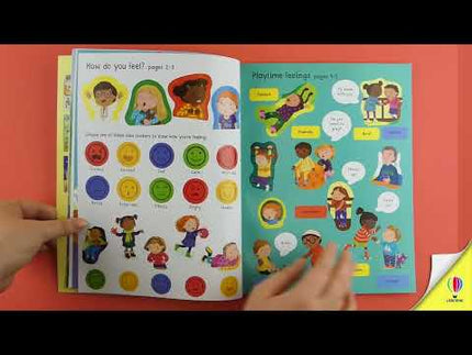 Video de prezentare al cartii First Sticker Book Feelings