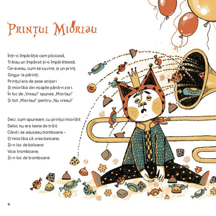 Prima pagina a cartii Prințul Miorlau