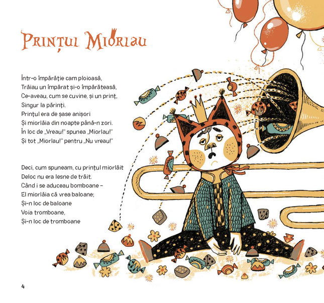 Prima pagina a cartii Prințul Miorlau