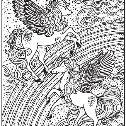 A cincea pagina a cartii Magic Painting Rainbows